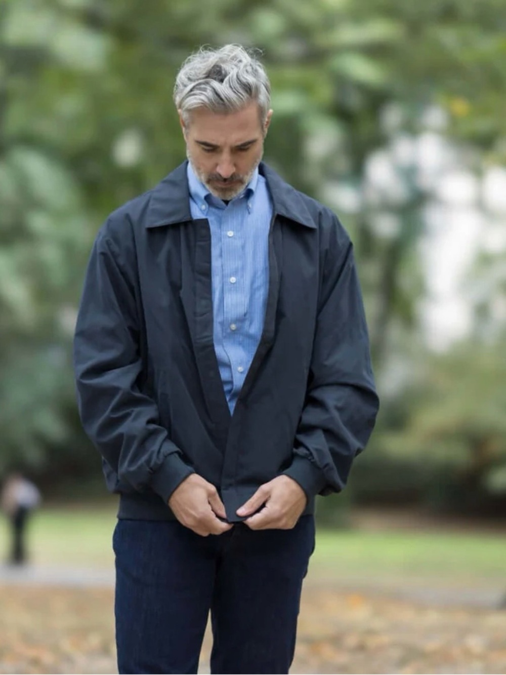 MagnaReady® X Weatherproof® Navy Golf Jacket with Magnetic Closures - Picture 5 of 14